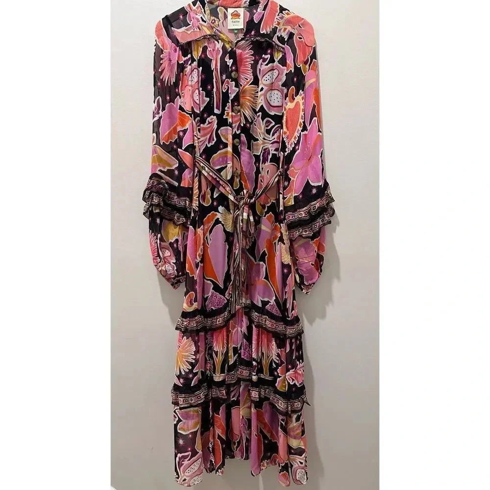 Farm Rio Enchanted Nature Dress - Picture 6 of 17